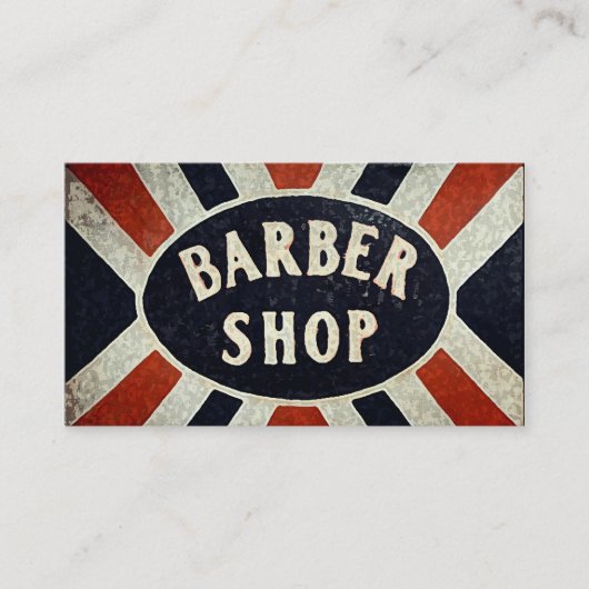 Carte De Visite Panneau Barbershop (Devant)