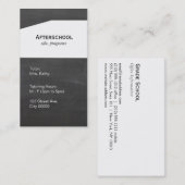 Carte De Visite Panneau blanc tableau (Devant / Derrière)