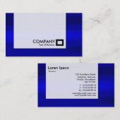 Carte De Visite Panneau - Bleu galactique (Devant / Derrière)