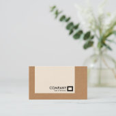 Carte De Visite Panneau - Boîte en carton (carte crème) (Debout devant)