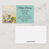 Carte De Visite Panneau Boulangerie Bicyclette bleue (Devant / Derrière)