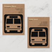 Carte De Visite Panneau bus - Carton (Devant / Derrière)