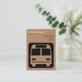 Carte De Visite Panneau bus - Carton (Debout devant)