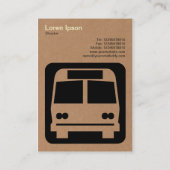Carte De Visite Panneau bus - Carton (Dos)