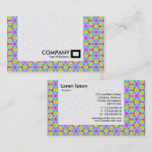Carte De Visite Panneau - Coloré géométrique (Devant / Derrière)