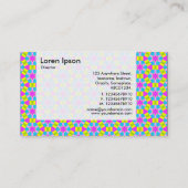 Carte De Visite Panneau - Coloré géométrique (Dos)