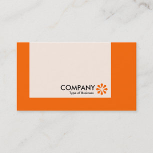 Carte De Visite Panneau - Couleurs - Art Déco - Orange