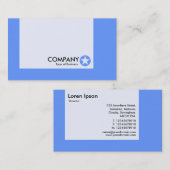 Carte De Visite Panneau - Couleurs - Étoile - Bébé Bleu (Devant / Derrière)