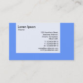 Carte De Visite Panneau - Couleurs - Étoile - Bébé Bleu (Dos)