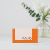 Carte De Visite Panneau - Couleurs - Étoile - Orange (Debout devant)