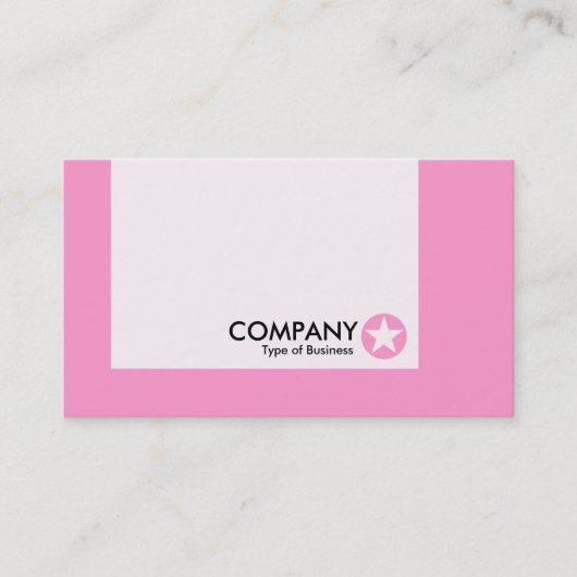 Carte De Visite Panneau - Couleurs - Étoile - Rose (Devant)