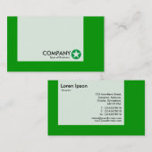 Carte De Visite Panneau - Couleurs - Étoile - Vert herbe (Devant / Derrière)