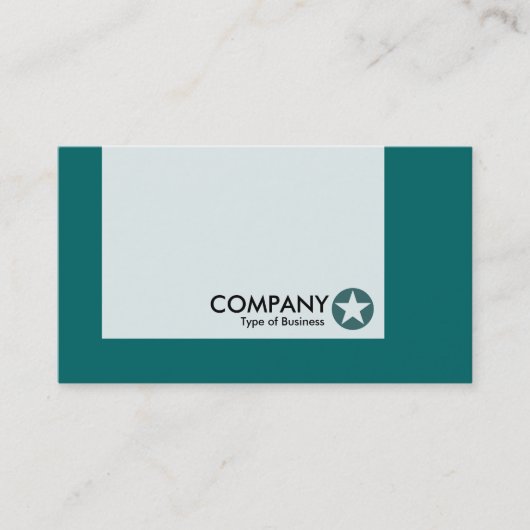 Carte De Visite Panneau - Couleurs - Étoile - Vert mousse (Devant)