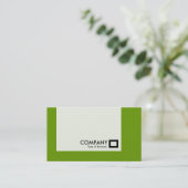 Carte De Visite Panneau - Couleurs - Vert Avocado (Debout devant)