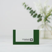 Carte De Visite Panneau - Couleurs - Vert foncé (Debout devant)