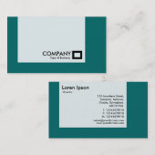 Carte De Visite Panneau - Couleurs - Vert mousse (Devant / Derrière)