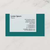 Carte De Visite Panneau - Couleurs - Vert mousse (Dos)