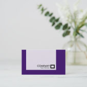 Carte De Visite Panneau - Couleurs - Violet profond (Debout devant)