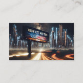 Carte De Visite Panneau d'affichage électoral avec un grand Arrièr (Devant)