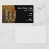 Carte De Visite panneau d'ascenseur (Devant / Derrière)