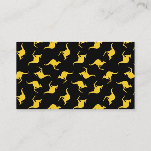 Carte De Visite Panneau d'avertissement Kangaroo (Dos)