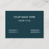 Carte De Visite Panneau de À damiers couleur moderne (Dos)