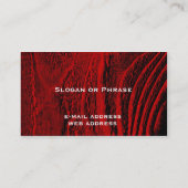 Carte De Visite Panneau de barrière (Dos)