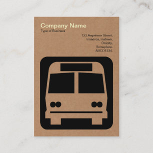 Carte De Visite Panneau de bus - Carton