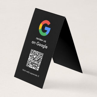 Carte De Visite Panneau de code QR Google pour examen de numérisat