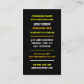 Carte De Visite Panneau de code QR pom-pom girl, entraîneur Pom-po (Dos)