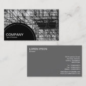 Carte De Visite Panneau de demi-cercle (points) - échafaudage (Devant / Derrière)