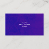 Carte De Visite Panneau de paix main arc-en-ciel Arrière - plan vi (Dos)