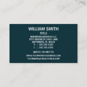 Carte De Visite Panneau de rue Barber Shop Pole (Dos)