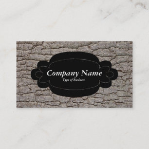 Carte De Visite Panneau décoratif 01 - Noir - écorce 01