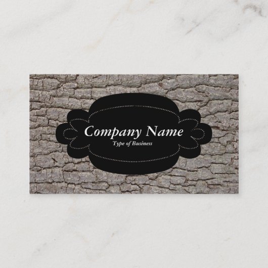 Carte De Visite Panneau décoratif 01 - Noir - écorce 01 (Devant)