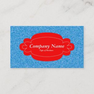 Carte De Visite Panneau décoratif 01 - Rouge - Bleu marbré