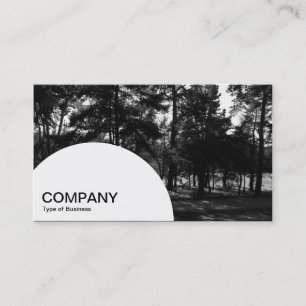 Carte De Visite Panneau demi-cercle - Arbres de l'après-midi