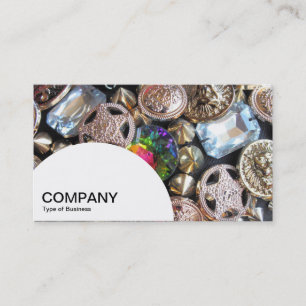 Carte De Visite Panneau demi-cercle - Lit de marguerites jaunes