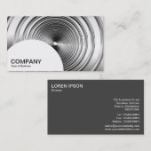 Carte De Visite Panneau demi-cercle - Long Spring B&W (Devant / Derrière)