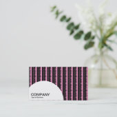 Carte De Visite Panneau demi-cercle - Motif aztèque - rose (Debout devant)