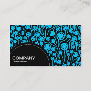 Carte De Visite Panneau demi-cercle (points) - 090512 - Sky Blue