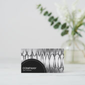 Carte De Visite Panneau demi-cercle (points) - Springs B&W (Debout devant)