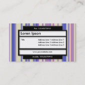 Carte De Visite Panneau élégant II - Bandes 08 (Dos)