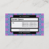 Carte De Visite Panneau élégant II - Motif Terrazzo (Dos)