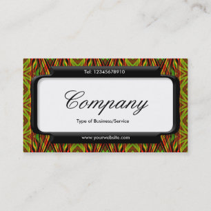 Carte De Visite Panneau élégant (police de script) - Motif rétro