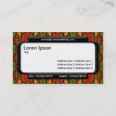 Carte De Visite Panneau élégant (police de script) - Motif rétro (Dos)