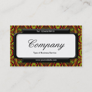 Carte De Visite Panneau élégant (police de script) - Motif rétro