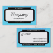 Carte De Visite Panneau élégant (police de script) - Texture peint (Devant / Derrière)