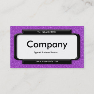 Carte De Visite Panneau élégant - Texture violette emboussée