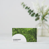 Carte De Visite Panneau en demi-cercle - Canopée en bois (Debout devant)